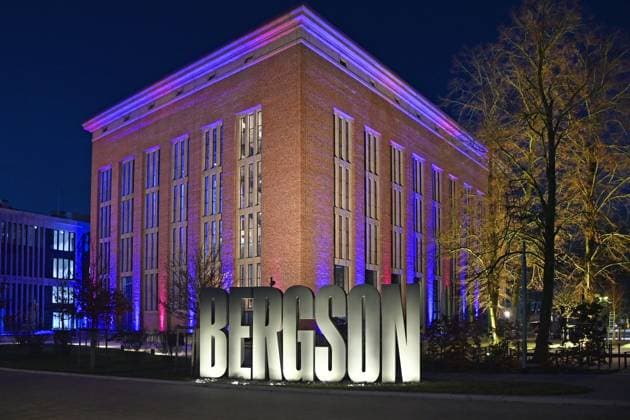 Aussenaufnahme BERGSON,Ubersicht,Gebaeude,Location. Verleihung Bayerischer Kunstpreis 2025 am 18.11.2025 im Bergson Kunstkraftwerk in Muenchen