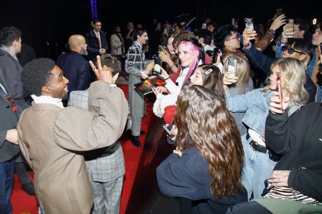 Premiere der Stranger Things Staffel 5 in Berlin Berlin, 18.11.2025 Caleb McLaughlin, Finn Wolfhard und Noah Schnapp bei der Premiere der Stranger Things Staffel 5 in Berlin Berlin Copyright: xMatthiasxGränzdörferx