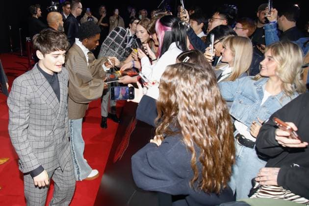 Premiere der Stranger Things Staffel 5 in Berlin Berlin, 18.11.2025 Caleb McLaughlin, Finn Wolfhard und Noah Schnapp bei der Premiere der Stranger Things Staffel 5 in Berlin Berlin Copyright: xMatthiasxGränzdörferx