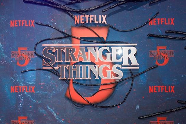 Premiere der Stranger Things Staffel 5 in Berlin Berlin, 18.11.2025 Logo der Serie bei der Premiere der Stranger Things Staffel 5 in Berlin Berlin Copyright: xMatthiasxGränzdörferx