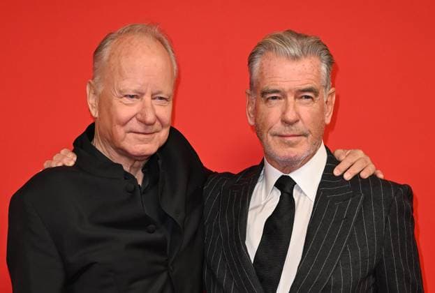 Celebrities arrive at GQ Men of the Year 2025 in London Featuring: Stellan Skarsgard, Pierce Brosnan Where: London, United Kingdom When: 18 Nov 2025 Credit: Cover Images EDITORIAL USE ONLY. NOT FOR USE BY NEWSPAPERS BASED IN THE UK. Copyright: xx coverimg55277279