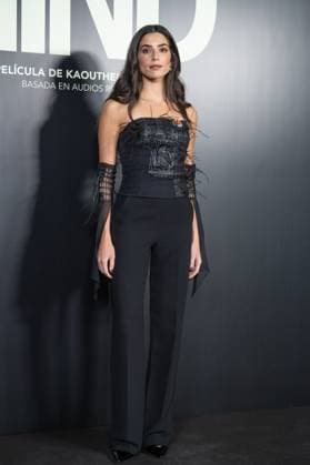 November 18, 2025, Madrid, Spain: Saja Kilani poses during the premiere for the film La Voz de Hind , at the Palacio de la Prensa, in Madrid. Madrid Spain - ZUMAs197 20251118_aab_s197_045 Copyright: xAtilanoxGarciax