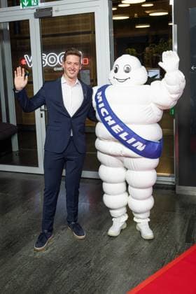 Das Goldene Lenkrad 2025 David Schumacher Michelin Männchen Verleihung Auto BILD Das Goldene Lenkrad 2025 im Axel Springer Gebäude in Berlin *** The Golden Steering Wheel 2025 David Schumacher Michelin man award ceremony Auto BILD The Golden Steering Wheel 2025 in the Axel Springer building in Berlin Copyright: xEventpressxFuhrx