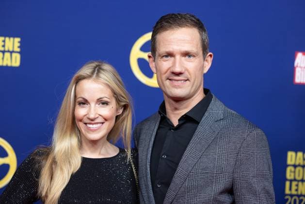 Das Goldene Lenkrad 2025 Sebastian Ogier Ralleyrennfahrer und Andrea Kaiser Moderatorin Verleihung Auto BILD Das Goldene Lenkrad 2025 im Axel Springer Gebäude in Berlin Copyright: xEventpressxFuhrx