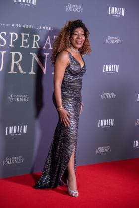 Desperate Journey London Premiere in London - 18 Nov 2025 Nina Kristofferson attends the London Premiere of Desperate Journey at Odeon Luxe Leicester Square. London United Kingdom Copyright: xLoredanaxSangiulianox xSOPAxImagesx LSangiuliano-2-33