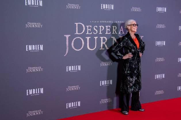 Desperate Journey London Premiere in London - 18 Nov 2025 Annabel Jankel attends the London Premiere of Desperate Journey at Odeon Luxe Leicester Square. London United Kingdom Copyright: xLoredanaxSangiulianox xSOPAxImagesx LSangiuliano-2-5