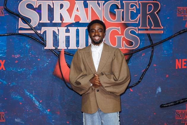 Fan Event - Stranger Things 5 - Caleb McLaughlin beim Netflix Stranger Things Staffel 5 Fan Event im Flughafen Tempelhof Hangar 7 am 18.11.2025 in Berlin. Copyright: xEventpressxKochanx