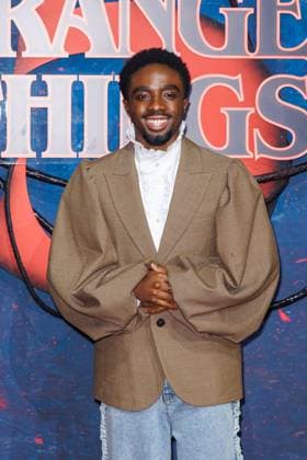 Fan Event - Stranger Things 5 - Caleb McLaughlin beim Netflix Stranger Things Staffel 5 Fan Event im Flughafen Tempelhof Hangar 7 am 18.11.2025 in Berlin. Copyright: xEventpressxKochanx