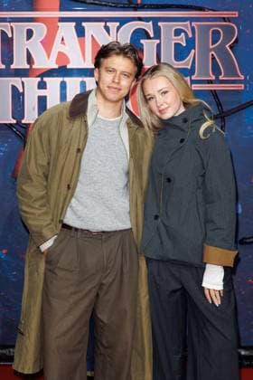 Fan Event - Stranger Things 5 - Levin Hotho und Lili Hamann beim Netflix Stranger Things Staffel 5 Fan Event im Flughafen Tempelhof Hangar 7 am 18.11.2025 in Berlin. Copyright: xEventpressxKochanx
