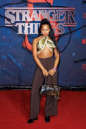 Fan Event - Stranger Things 5 - Binta Yaffa beim Netflix Stranger Things Staffel 5 Fan Event im Flughafen Tempelhof Hangar 7 am 18.11.2025 in Berlin. Copyright: xEventpressxKochanx