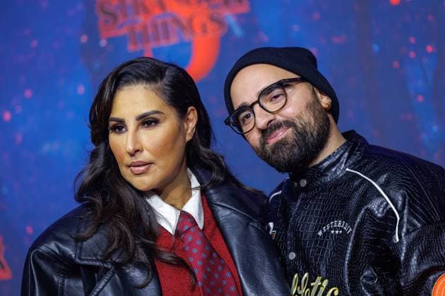 Fan Event - Stranger Things 5 - Senna Gammour und Xhem beim Netflix Stranger Things Staffel 5 Fan Event im Flughafen Tempelhof Hangar 7 am 18.11.2025 in Berlin. Copyright: xEventpressxKochanx