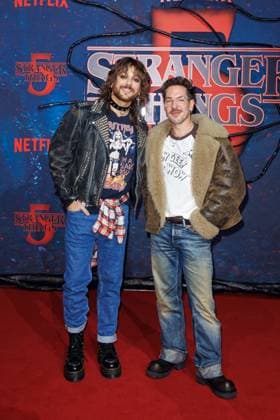 Fan Event - Stranger Things 5 - Riccardo Simonetti und Nico Stank beim Netflix Stranger Things Staffel 5 Fan Event im Flughafen Tempelhof Hangar 7 am 18.11.2025 in Berlin. Copyright: xEventpressxKochanx