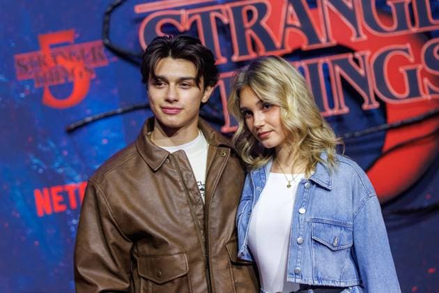 Fan Event - Stranger Things 5 - Noah Miguel Oechsle Rodriguez und Lara Spengler beim Netflix Stranger Things Staffel 5 Fan Event im Flughafen Tempelhof Hangar 7 am 18.11.2025 in Berlin. Copyright: xEventpressxKochanx