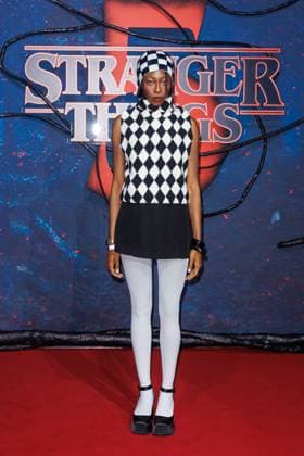Fan Event - Stranger Things 5 - Toni Dreher-Adenuga beim Netflix Stranger Things Staffel 5 Fan Event im Flughafen Tempelhof Hangar 7 am 18.11.2025 in Berlin. Copyright: xEventpressxKochanx