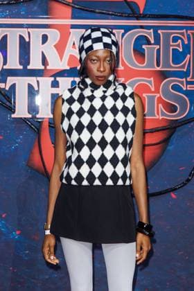 Fan Event - Stranger Things 5 - Toni Dreher-Adenuga beim Netflix Stranger Things Staffel 5 Fan Event im Flughafen Tempelhof Hangar 7 am 18.11.2025 in Berlin. Copyright: xEventpressxKochanx