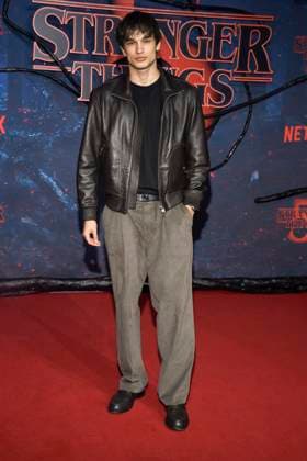 abb Giuliano Poplawski zu Gast auf dem roten Teppich beim Grossen Fan-Event mit Screening am roten Teppich der Netflix Serie STRANGER THINGS 5 im Tempelhof Airport am 18.11.2025 in Berlin Berlin Deutschland