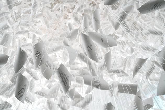 Milan, Preview of the installation Moment the Snow Melts by Chiharu Shiota at Mudec, Museum of Culture in Via Tortona  Copyright: xDuilioxPiaggesix xipa-agency.netx xDuilioxPiaggesix IPA_Agency_IPA68125053