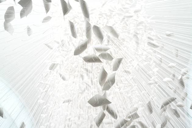 Milan, Preview of the installation Moment the Snow Melts by Chiharu Shiota at Mudec, Museum of Culture in Via Tortona  Copyright: xDuilioxPiaggesix xipa-agency.netx xDuilioxPiaggesix IPA_Agency_IPA68125056