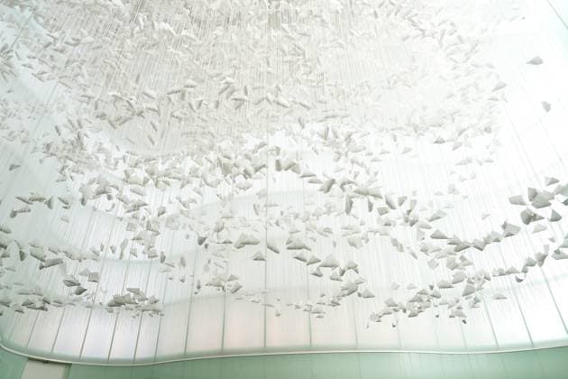Milan, Preview of the installation Moment the Snow Melts by Chiharu Shiota at Mudec, Museum of Culture in Via Tortona  Copyright: xDuilioxPiaggesix xipa-agency.netx xDuilioxPiaggesix IPA_Agency_IPA68125122