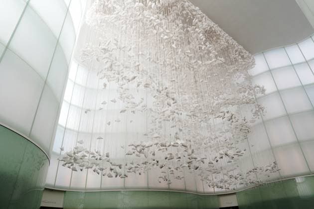 Chiharu Shiota s Art Installation Moment the Snow Melts at Mudec - Milan Preview of the installation Moment the Snow Melts by Chiharu Shiota at Mudec, Museum of Culture in Via Tortona in Milan, Italy on November 19, 2025. Photo by Duilio Piaggesi IPA ABACAPRESS.COM Milan Milan Italy  Copyright: xIPA ABACAx