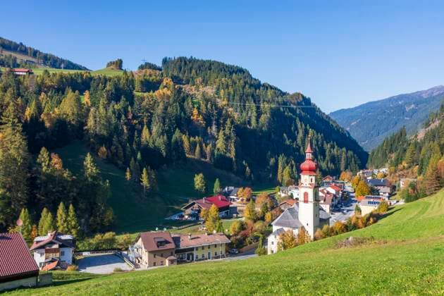 village and church Gries am Brenner Gries am Brenner Wipptal Tirol, Tyrol Austria