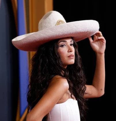 MORIAH arrives on the red carpet for the 59th CMA Awards in Nashville, Tennessee, on Wednesday, November 19, 2025.  NAS20251119106 JOHNxANGELILLO