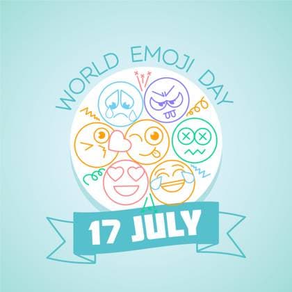 17 July World Emoji Day Calendar for each day on july Copyright: xrodnikovayx