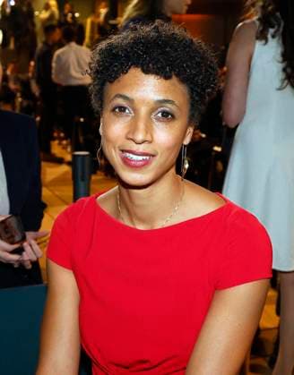 Malaika Mihambo bei der Verleihung des TALISMAN 2025 der Deutschlandstiftung Integration im Allianz Forum in Berlin.