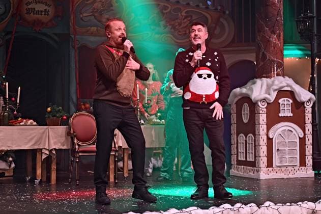 Crazy Christmas - Unsere liebsten Weihnachtslieder Paul Reeves und Ross Antony anläßlich der Liveshow Crazy Christmas - Unsere liebsten Weihnachtslieder am 19.11.2025 im Europapark Rust. 20251119MWI095145