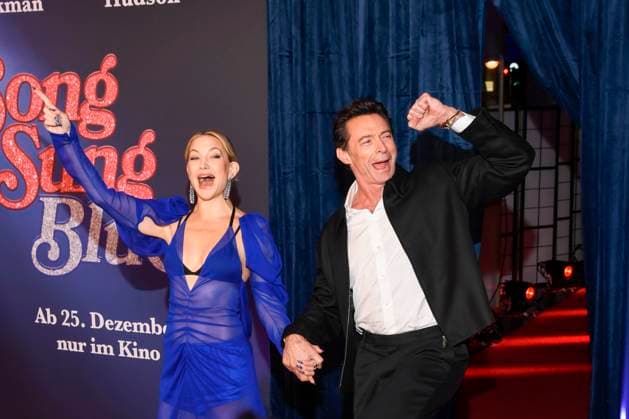 abb- Hugh Jackman und Kate Hudson zu Gast auf dem roten Teppich bei der Europapremiere des Kino Films Song Sung Blue im Zoo Palast Berlin am 19.11.2025 in Berlin Berlin Deutschland