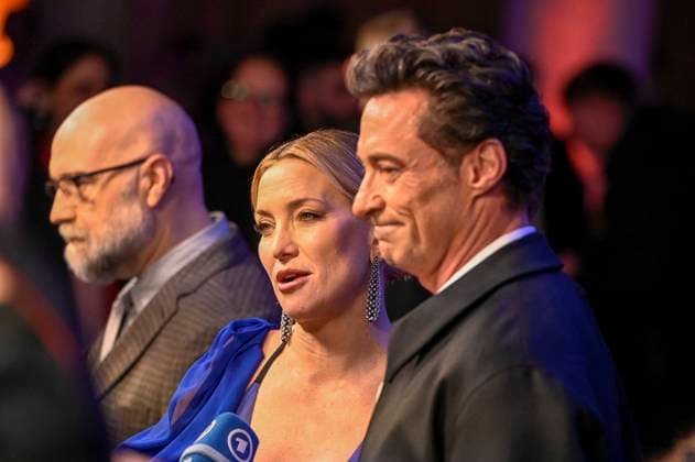 abb- Craig Brewer Hugh Jackman und Kate Hudson zu Gast auf dem roten Teppich bei der Europapremiere des Kino Films Song Sung Blue im Zoo Palast Berlin am 19.11.2025 in Berlin Berlin Deutschland