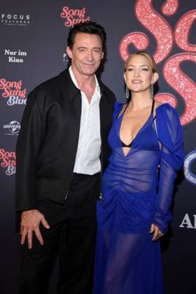 abb- Hugh Jackman und Kate Hudson zu Gast auf dem roten Teppich bei der Europapremiere des Kino Films Song Sung Blue im Zoo Palast Berlin am 19.11.2025 in Berlin Berlin Deutschland
