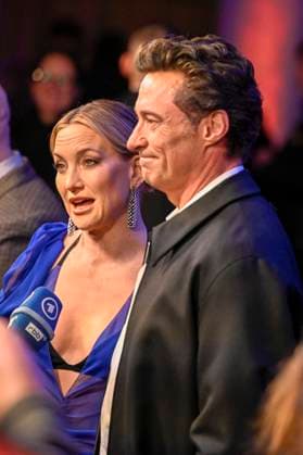 abb- Hugh Jackman und Kate Hudson zu Gast auf dem roten Teppich bei der Europapremiere des Kino Films Song Sung Blue im Zoo Palast Berlin am 19.11.2025 in Berlin Berlin Deutschland