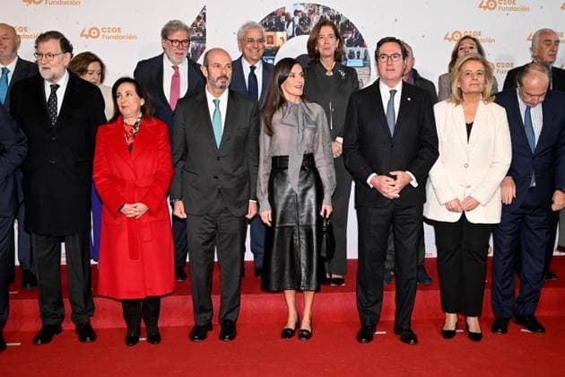 40th anniversary of the creation of the CEOE Foundation Former Prime Minister Mariano Rajoy, Minister of Defense Margarita Robles, Queen Letizia, CEOEO President Antonio Garamendi and CEOE Foundation President Fátima Bánez attended the celebration of the 40th anniversary of the creation of the CEOE Foundation at the Teatro Real in Madrid, on November 20, 2025, in Madrid Spain The event aims to highlight the role of Spanish companies as relevant actors in the progress, modernization and welfare of Spanish society ACT CEOE ANNIVERSARY THEATER REAL COMPANIES 20 NOVEMBER 2025 José Madrid Madrid Madrid Spain  Copyright: xJosÃ xOlivax 7112343
