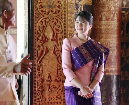 Japan Princess Aiko in Laos Japanese Princess Aiko visits Vat Xieng Thong temple in the ancient Lao capital of Luang Prabang during her official trip to Laos on Nov. 20, 2025. (Pool photo)  A14AA0005048669P