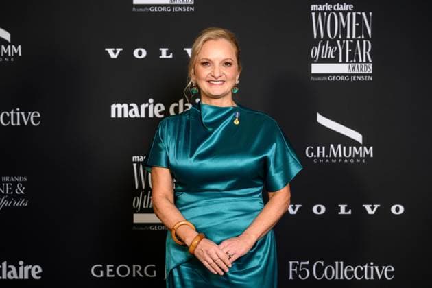 WOMEN OF THE YEAR AWARDS, Tracey Corbin-Matchett arrives at the Marie Claire Women of the Year Awards at Bell Shakespeare, in Sydney, Thursday, November 20, 2025. ( NO ARCHIVING SYDNEY NEW SOUTH WALES AUSTRALIA  Copyright: xSTEVExMARKHAMx 20251120132807964165