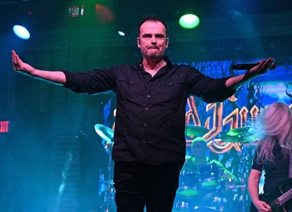 Hansi Kürsch of Blind Guardian performs during The Somewhere Far Beyond North American Tour 2025 at Revolution Live on November 19, 2025 in Fort Lauderdale, Florida Featuring: Hansi Kürsch Where: Fort Lauderdale, Florida, United States When: 19 Nov 2025 Credit: Robert Bell INSTARimages EDITORIAL USE ONLY. NOT FOR USE BY NEWSPAPERS BASED IN THE UK. Copyright: xx instar55281362