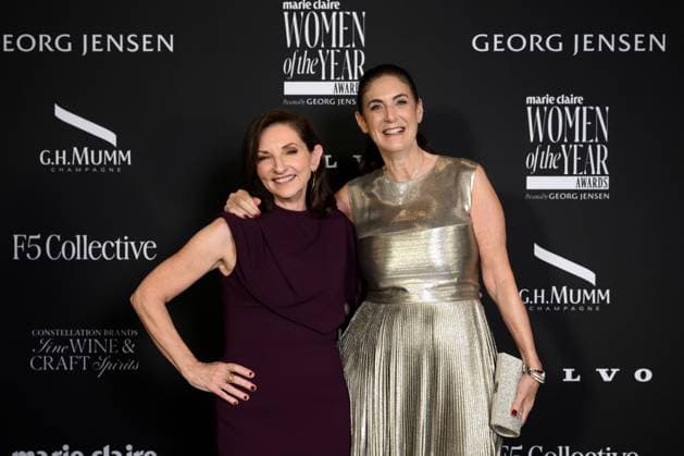 WOMEN OF THE YEAR AWARDS, Nicky Briger and Jackie Frank arrive at the Marie Claire Women of the Year Awards at Bell Shakespeare, in Sydney, Thursday, November 20, 2025. ( NO ARCHIVING SYDNEY NEW SOUTH WALES AUSTRALIA  Copyright: xSTEVExMARKHAMx 20251121123777714305