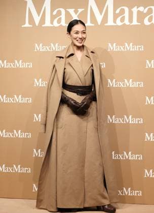 November 20, 2025, Tokyo, Japan - Japanese actress Yuka Itaya poses for a photo call for Italian high fashion brand Max Mara popup store preview event in Tokyo on Thursday, November 20, 2025. (photo by Yoshio Tsunoda AFLO)  aflo_311008056