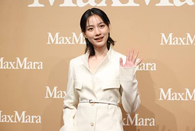 November 20, 2025, Tokyo, Japan - Japanese actress Non poses for a photo call for Italian high fashion brand Max Mara popup store preview event in Tokyo on Thursday, November 20, 2025. (photo by Yoshio Tsunoda AFLO)  aflo_311008065