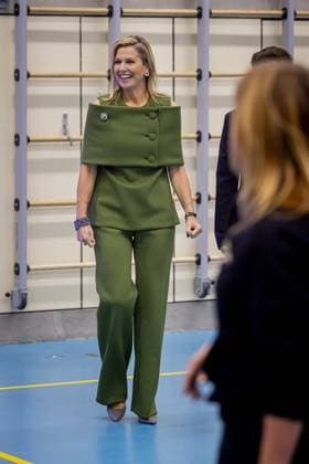 Amsterdam, The Netherlands, 2025-11-20 14:19:15 AMSTERDAM, 20-11-2025, Mobiel Primary School. Queen Maxima, honorary chair of More Music in the Classroom, visited Mobiel Primary School in Amsterdam. Mobiel Primary School is one of twelve primary schools participating in the largest school band in the Netherlands. The school band performs during the annual Christmas Music Gala, which raises awareness of the importance of music and creative education. PHOTO: NLBeeld POOL Patrick van Katwijk Credit: NL Beeld Patrick van Emst  Copyright: xx x