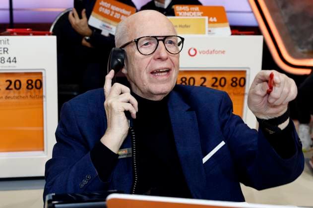 Reiner Calmund beim 30. RTL-Spendenmarathon 2025 im Studio 8 der EMG Studios. Hürth, 20.11.2025