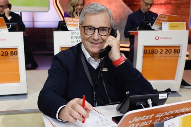 Jan Hofer beim 30. RTL-Spendenmarathon 2025 im Studio 8 der EMG Studios. Hürth, 20.11.2025