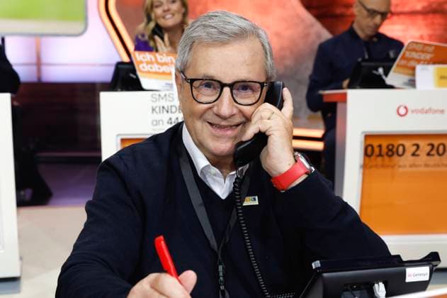 Jan Hofer beim 30. RTL-Spendenmarathon 2025 im Studio 8 der EMG Studios. Hürth, 20.11.2025