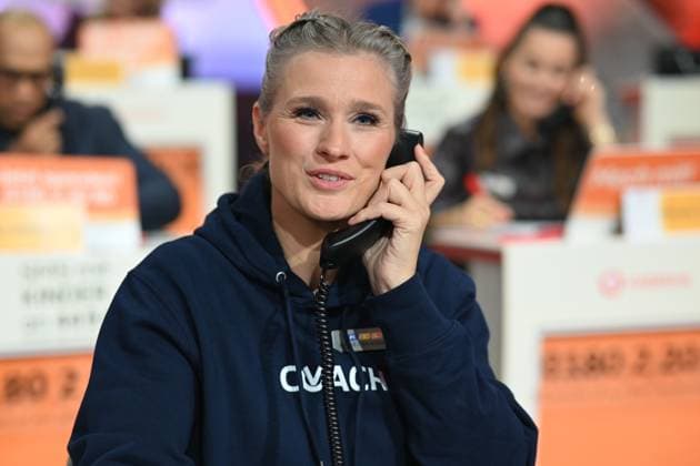 Britta HEIDEMANN, ehem. Fechterin, 30. RTL Spendenmarathon Wir helfen Kindern , Fernsehen, 20.-21.11.2024 in Huerth, Deutschland,