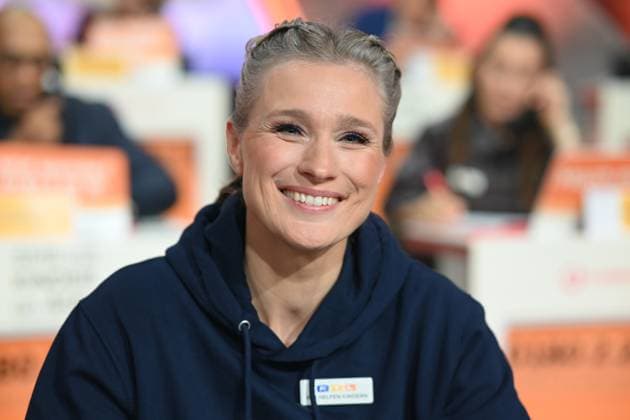 Britta HEIDEMANN, ehem. Fechterin, 30. RTL Spendenmarathon Wir helfen Kindern , Fernsehen, 20.-21.11.2024 in Huerth, Deutschland,