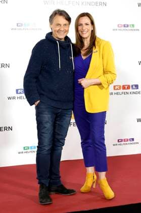 Wolfgang Bahro und Ulrike Frank beim 30. RTL-Spendenmarathon 2025 im Studio 8 der EMG Studios. Hürth, 20.11.2025