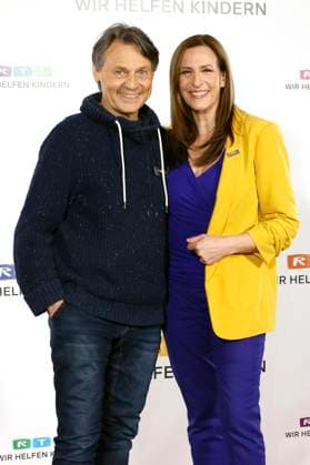 Wolfgang Bahro und Ulrike Frank beim 30. RTL-Spendenmarathon 2025 im Studio 8 der EMG Studios. Hürth, 20.11.2025