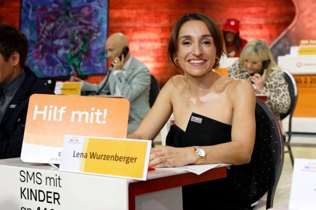 Lena Wurzenberger beim 30. RTL-Spendenmarathon 2025 im Studio 8 der EMG Studios. Hürth, 20.11.2025