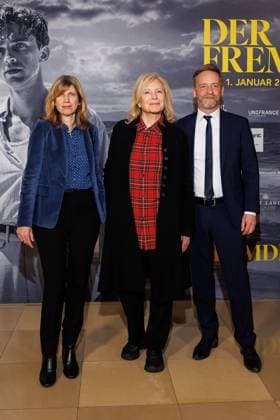 Eröffnungsgala - 25. Französischen Filmwoche - Lissandra Haulica, Maren Kroymann und Thomas Michelon bei der Eröffnungsgala der 25. Französischen Filmwoche im Delphi Filmpalast mit dem Film Der Fremde am 20.11.2025 in Berlin. Copyright: xEventpressxKochanx